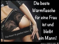 W�rmeflasche f�r die Frau