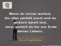 wenn du immer wartest