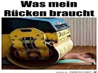 Mein R�cken braucht eine Massage