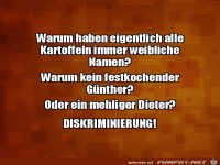 Kartoffeln und weibliche Namen