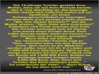 Die 15-jährige Tochter gesteht ihrer Mutter