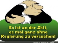 Zeit f�r eine Regierungspause