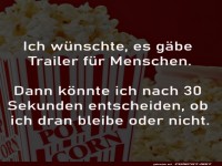 Vorspann fr das Leben: Menschentrailer gesucht!