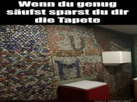 Kronkorken-Wand: Die neue Inneneinrichtung