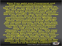 Eine Frau geht zum Frauenarzt und klagt �ber...