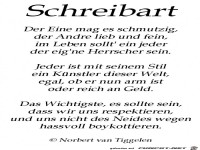 schreibart 