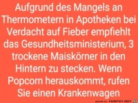 Super Tipp, wenn du kein Thermometer hast