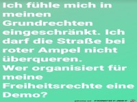 Ich f�hle mich in meinen Grundrechten eingeschr�nkt