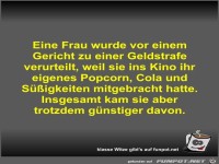 Eine Frau wurde vor einem Gericht zu einer Geldstrafe...