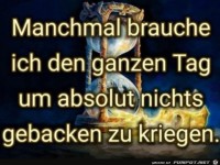 Nichts gebacken bekommen