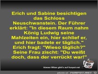 Erich und Sabine besichtigen das Schloss Neuschwanstein