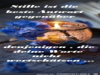 Stille ist die beste Antwort