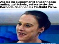 Eine Tiefk�hlpizza