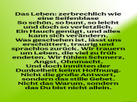 das leben zerbrechlich
