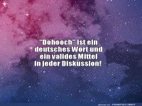 Meister der Debatte: Einfach 'Dohooch' sagen!