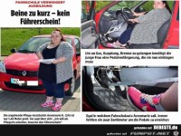 Beine zu kurz- kein F�reerschein....