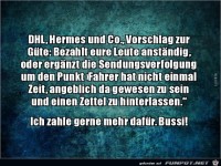 DHL, Hermes und Co.......