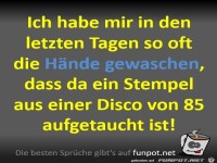 So oft die H�nde gewaschen