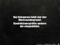 R�cksendegrund fehlt