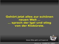 Gehört jetzt alles zur schönen neuen Welt