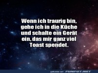 Ein Ger�t, das Toast spendet