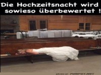 Braut schl�ft wie ein Stein