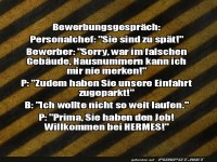 Der chaotische Bewerber, der alles richtig macht!