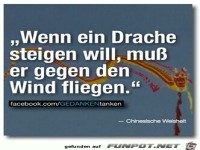 Wenn ein Drache steigen will