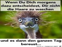 Wenn du dich morgens