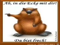 Ab in die Ecke mit dir 