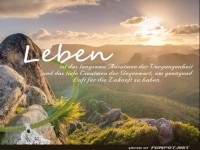 Leben ist das langsame ausatmen