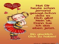 Hat dir heute schon jemsnd gesagt