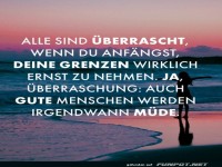 Grenzen ernst nehmen