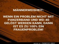 Humorvolle M�nnerweisheit