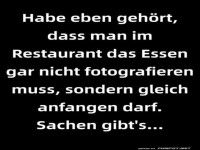 Essen im Restaurant sofort genie�en