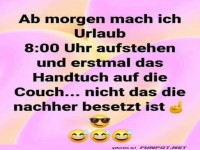 Urlaub beginnen: Handtuch-Strategie