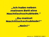 Ein Schrank neben dem Bett sorgt f�r Verwirrung