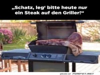 Ein Steak f�r die hungrige Meute!