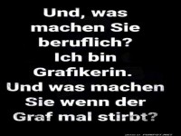 Grafikerin ohne Graf