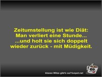 Zeitumstellung ist wie Diät