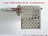 Ziemlich hartes Klopapier