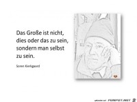 das Gro�e ist nicht dies oder das zu sein