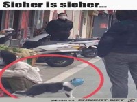 Katze hat auch einen Mundschutz