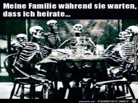 Meine Familie w�hrend sie warten, dass ich heirate