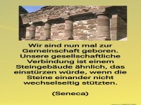 wir sind nun mal zur gemeinschaft