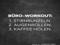 Humorvolles B�ro-Workout f�r den Arbeitsalltag