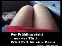 Fr�hling und Rasurzeit