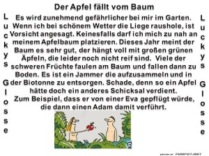 fun-Bild: Der Apfel fällt vom Baum