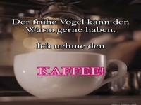 Der fr�he Vogel braucht Kaffee, nicht W�rmer