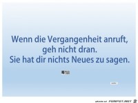 Wenn die Vergangenheit..